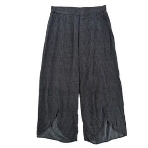 Mododoc Tulip Hem Pants Womens Large Black Dot Pull On Rayon Lightweight New